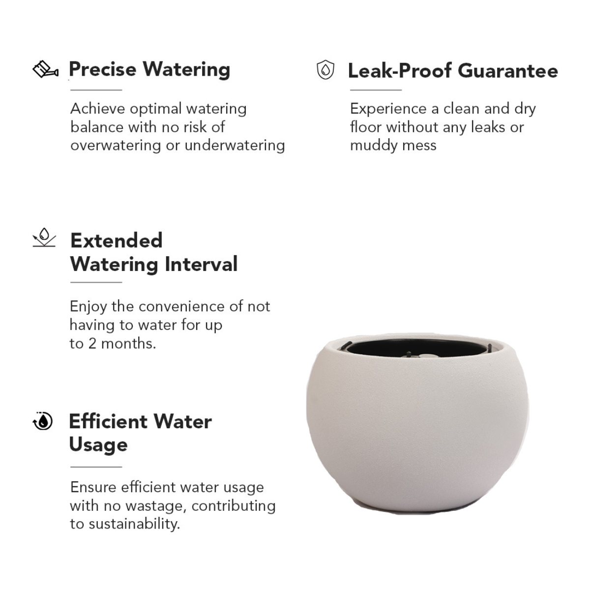 Rou Compe Self Watering Planter